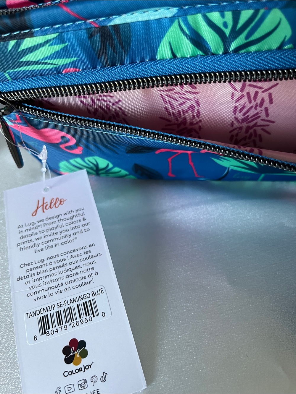 LUG - ** NWOT ** - Legacy Collection Tandem SE RFID Wallet in Flamingo Blue - Picture 3 of 7